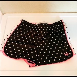 🌵Justice Black Polka Dot Light Mesh Shorts